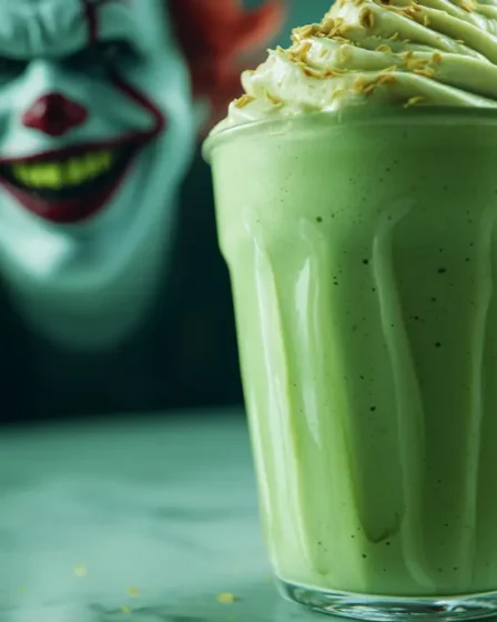Smoothie banane matcha lait d’amande