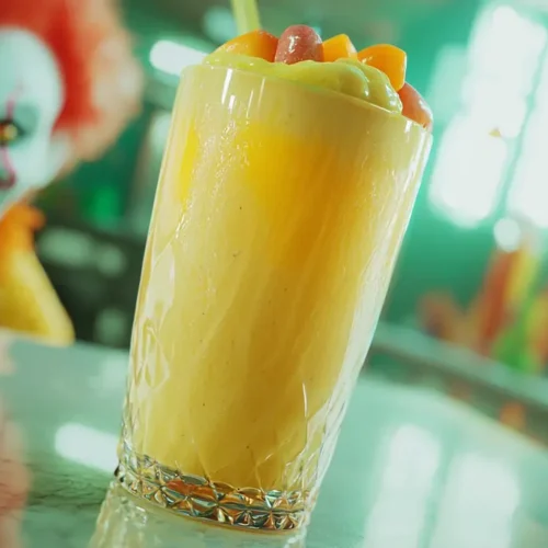 Smoothie fraise mangue coriandre